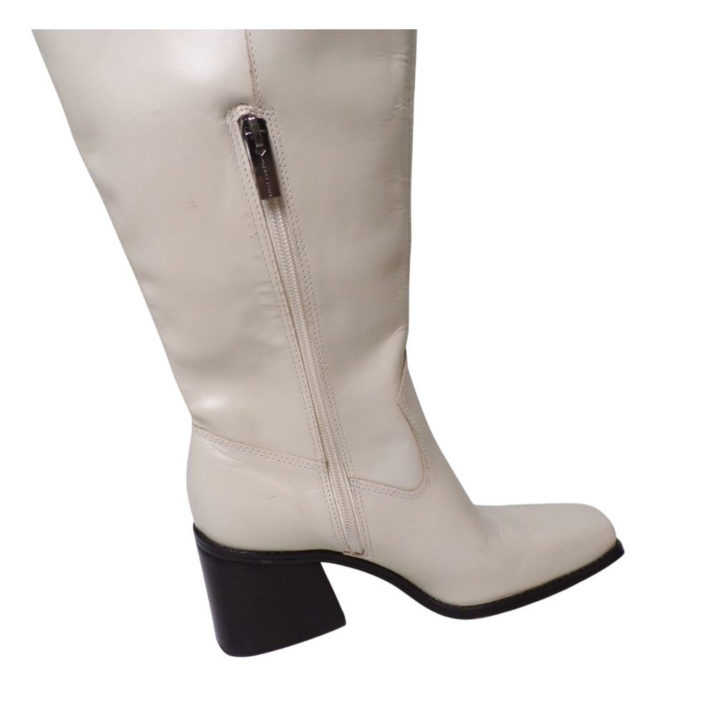 🆕 VINCE CAMUTO Sangeti 2 Wide Calf Tall Knee High Boot 8 Off-White - Picture 7 of 16
